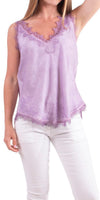 Demi Cami - Gigi Moda - Made in Italy # Blouse, Cami, DEEP V-NECK, free shipping, Gigi Moda, italian top, Made in Italy, OS, resort, resort wear, Top