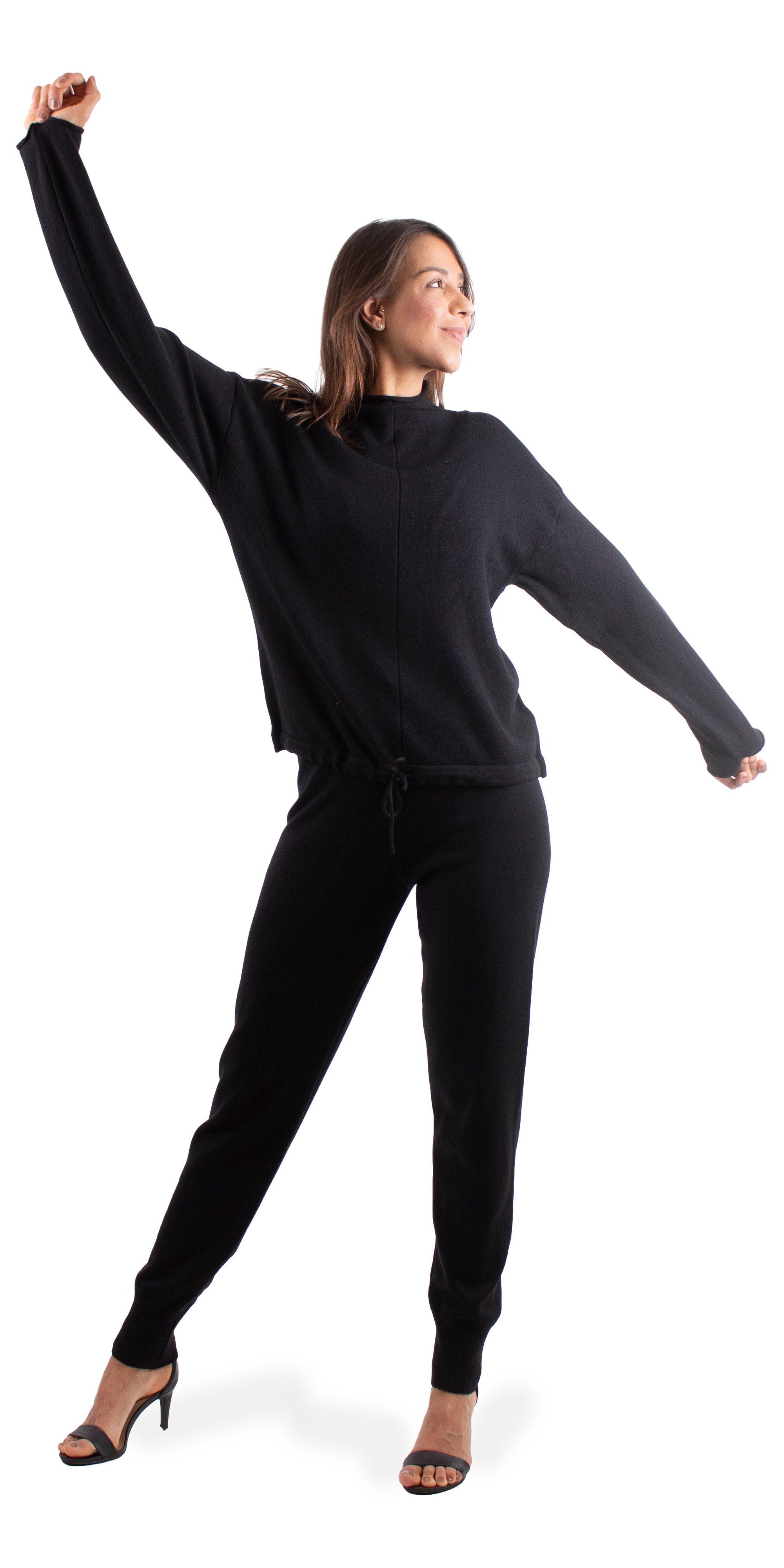 Jogger Pant - Shop Gigi Moda - Made in Italy # Gigi Moda, jogger pants, knit pants, Tie waist