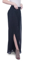 Jasmin Slit Pant - Gigi Moda - Made in Italy # fall, free shipping, Made in Italy, OS, resort, resort wear, Silk, Slit, spring, summer, winter