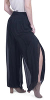 Jasmin Slit Pant - Gigi Moda - Made in Italy # fall, free shipping, Made in Italy, OS, resort, resort wear, Silk, Slit, spring, summer, winter