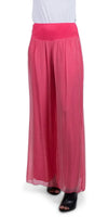 Jasmin Slit Pant - Gigi Moda - Made in Italy # fall, free shipping, Made in Italy, OS, resort, resort wear, Silk, Slit, spring, summer, winter