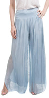 Jasmin Slit Pant - Gigi Moda - Made in Italy # fall, free shipping, Made in Italy, OS, resort, resort wear, Silk, Slit, spring, summer, winter