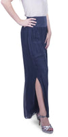 Jasmin Slit Pant - Gigi Moda - Made in Italy # fall, free shipping, Made in Italy, OS, resort, resort wear, Silk, Slit, spring, summer, winter