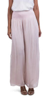 Jasmin Slit Pant - Gigi Moda - Made in Italy # fall, free shipping, Made in Italy, OS, resort, resort wear, Silk, Slit, spring, summer, winter