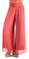 Jasmin Slit Pant - Gigi Moda - Made in Italy # fall, free shipping, Made in Italy, OS, resort, resort wear, Silk, Slit, spring, summer, winter