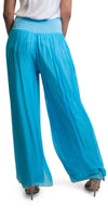 Jasmin Slit Pant - Gigi Moda - Made in Italy # fall, free shipping, Made in Italy, OS, resort, resort wear, Silk, Slit, spring, summer, winter