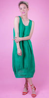 Luna Dress - Gigi Moda - Made in Italy # 100% Linen, Dress, Gigi Moda, Linen, Made in Italy, OS, Pockets, Sleeveless
