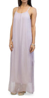 Venus Silk Dress - Gigi Moda - Made in Italy # 100% Silk, Dress, Gigi Moda, Made in Italy, Maxi Dress, OS, resort, resort wear, Silk, Sleeveless, Spaghetti Strap, washable