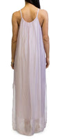 Venus Silk Dress - Gigi Moda - Made in Italy # 100% Silk, Dress, Gigi Moda, Made in Italy, Maxi Dress, OS, resort, resort wear, Silk, Sleeveless, Spaghetti Strap, washable