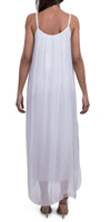 Venus Silk Dress - Gigi Moda - Made in Italy # 100% Silk, Dress, Gigi Moda, Made in Italy, Maxi Dress, OS, resort, resort wear, Silk, Sleeveless, Spaghetti Strap, washable
