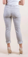 Poluma Pants - Gigi Moda - Made in Italy # Cropped pants, drawstring, drawstring pants, Gigi Moda, lightweight, made in italy, Pants, plain, pockets, stretch