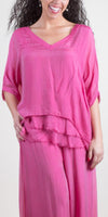 Diana Top - Gigi Moda - Made in Italy # 100% Silk, Blouse, free shipping, Gigi Moda, italian top, Made in Italy, OS, resort, resort wear, Silk, Top, washable