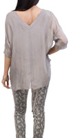 Diana Top - Gigi Moda - Made in Italy # 100% Silk, Blouse, free shipping, Gigi Moda, italian top, Made in Italy, OS, resort, resort wear, Silk, Top, washable