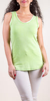 Avena Cotton Tank - Gigi Moda - Made in Italy # 100% Cotton, Cotton, cotton top, Gigi Moda, Made in Italy, one size, OS, Sleeveless, spring, summer, tank, Tank Top, Top