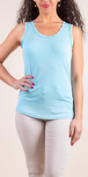 Avena Cotton Tank - Gigi Moda - Made in Italy # 100% Cotton, Cotton, cotton top, Gigi Moda, Made in Italy, one size, OS, Sleeveless, spring, summer, tank, Tank Top, Top