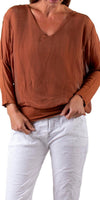 Cavoli Blouse - Gigi Moda - Made in Italy # 100% Silk, Blouse, fall, italian silk, italian top, Made in Italy, Silk, Silk top, Top
