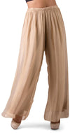 Angelo Silk Pant - Gigi Moda - Made in Italy # 100% Silk, bohemian, comfortable, Double Layer, Elastic Waist Palazzo, free shipping, Gigi Moda, Made in Italy, one size, palazzo, Pant, shop gigi moda, Silk, viscose