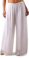 Angelo Silk Pant - Gigi Moda - Made in Italy # 100% Silk, bohemian, comfortable, Double Layer, Elastic Waist Palazzo, free shipping, Gigi Moda, Made in Italy, one size, palazzo, Pant, shop gigi moda, Silk, viscose