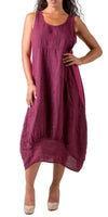 Luna Dress - Gigi Moda - Made in Italy # 100% Linen, Dress, Gigi Moda, Linen, Made in Italy, OS, Pockets, Sleeveless