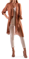 Portici Silk Cardigan - Gigi Moda - Made in Italy # 3/4 sleeve, Cardigan, free shipping, Gigi Moda, long, Made in Italy, one size, OS, Silk, viscose