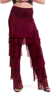 Siena Pant - Gigi Moda - Made in Italy # Gigi Moda, italian pants, italian silk, Made in Italy, OS, Pants, Ruffle, Silk, silk pants