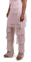 Siena Pant - Gigi Moda - Made in Italy # Gigi Moda, italian pants, italian silk, Made in Italy, OS, Pants, Ruffle, Silk, silk pants