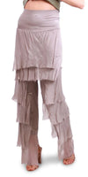 Siena Pant - Gigi Moda - Made in Italy # Gigi Moda, italian pants, italian silk, Made in Italy, OS, Pants, Ruffle, Silk, silk pants