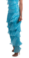 Siena Pant - Gigi Moda - Made in Italy # Gigi Moda, italian pants, italian silk, Made in Italy, OS, Pants, Ruffle, Silk, silk pants