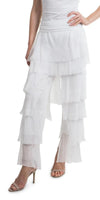 Siena Pant - Gigi Moda - Made in Italy # Gigi Moda, italian pants, italian silk, Made in Italy, OS, Pants, Ruffle, Silk, silk pants