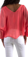 Isabetta Silk Crop Top - Gigi Moda - Made in Italy # italian clothing, made in italy, silk, silk blouse, womens clothing, womens tops