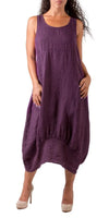 Luna Dress - Gigi Moda - Made in Italy # 100% Linen, Dress, Gigi Moda, Linen, Made in Italy, OS, Pockets, Sleeveless