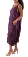 Luna Dress - Gigi Moda - Made in Italy # 100% Linen, Dress, Gigi Moda, Linen, Made in Italy, OS, Pockets, Sleeveless