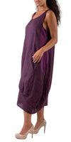 Luna Dress - Gigi Moda - Made in Italy # 100% Linen, Dress, Gigi Moda, Linen, Made in Italy, OS, Pockets, Sleeveless