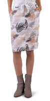 Kentia Print Skirt - Shop Gigi Moda - Made in Italy # drawstring, floral, gigi moda, italian clothing, made in italy, Palm Leaf Print, palm print, Pockets, side pockets, skirt
