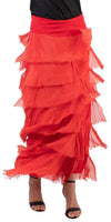 Siena Maxi Skirt - Gigi Moda - Made in Italy # 8601, Free Shipping, Gigi Moda, Made in Italy, OS, Ruffle, Silk