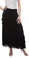 Siena Maxi Skirt - Gigi Moda - Made in Italy # 8601, Free Shipping, Gigi Moda, Made in Italy, OS, Ruffle, Silk