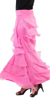 Siena Maxi Skirt - Gigi Moda - Made in Italy # 8601, Free Shipping, Gigi Moda, Made in Italy, OS, Ruffle, Silk