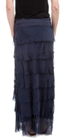 Siena Maxi Skirt - Gigi Moda - Made in Italy # 8601, Free Shipping, Gigi Moda, Made in Italy, OS, Ruffle, Silk