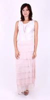 Siena Maxi Skirt - Gigi Moda - Made in Italy # 8601, Free Shipping, Gigi Moda, Made in Italy, OS, Ruffle, Silk