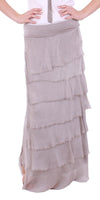Siena Maxi Skirt - Gigi Moda - Made in Italy # 8601, Free Shipping, Gigi Moda, Made in Italy, OS, Ruffle, Silk