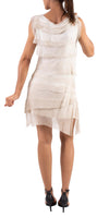 Siena Sleeveless Dress - Gigi Moda - Made in Italy # 100% Silk, ASSYMETRICAL RUFFLE DRESS, Dress, Gigi Moda, Made in Italy, MOB DRESS, MOD, MOG, MOG DRESS, MOTHER OF GROOM DRESS, MOTHER OF THE BRIDE DRESS, one size, OS, RUFFLE DRESS ITALY, RUFFLED DRESS, ruffles, RUFFLES DRESS, Silk, Sleeveless, SLEEVELESS DRESS, TIERED RUFFLED DRESS
