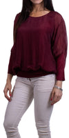 Daphna Blouse - Gigi Moda - Made in Italy # 100% Silk, Blouse, free shipping, Gigi Moda, italian top, Made in Italy, OS, resort, resort wear, Silk, Sleeves, Top, washable