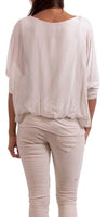 Daphna Blouse - Gigi Moda - Made in Italy # 100% Silk, Blouse, free shipping, Gigi Moda, italian top, Made in Italy, OS, resort, resort wear, Silk, Sleeves, Top, washable