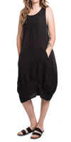 Luna Dress - Gigi Moda - Made in Italy # 100% Linen, Dress, Gigi Moda, Linen, Made in Italy, OS, Pockets, Sleeveless