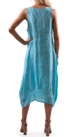 Luna Dress - Gigi Moda - Made in Italy # 100% Linen, Dress, Gigi Moda, Linen, Made in Italy, OS, Pockets, Sleeveless