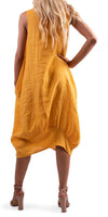Luna Dress - Gigi Moda - Made in Italy # 100% Linen, Dress, Gigi Moda, Linen, Made in Italy, OS, Pockets, Sleeveless