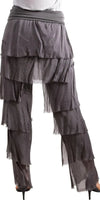 Siena Pant - Gigi Moda - Made in Italy # Gigi Moda, italian pants, italian silk, Made in Italy, OS, Pants, Ruffle, Silk, silk pants