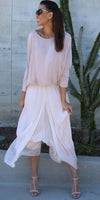 Daphna Blouse - Gigi Moda - Made in Italy # 100% Silk, Blouse, free shipping, Gigi Moda, italian top, Made in Italy, OS, resort, resort wear, Silk, Sleeves, Top, washable