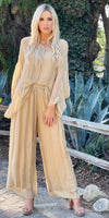 Angelo Silk Pant - Gigi Moda - Made in Italy # 100% Silk, bohemian, comfortable, Double Layer, Elastic Waist Palazzo, free shipping, Gigi Moda, Made in Italy, one size, palazzo, Pant, shop gigi moda, Silk, viscose