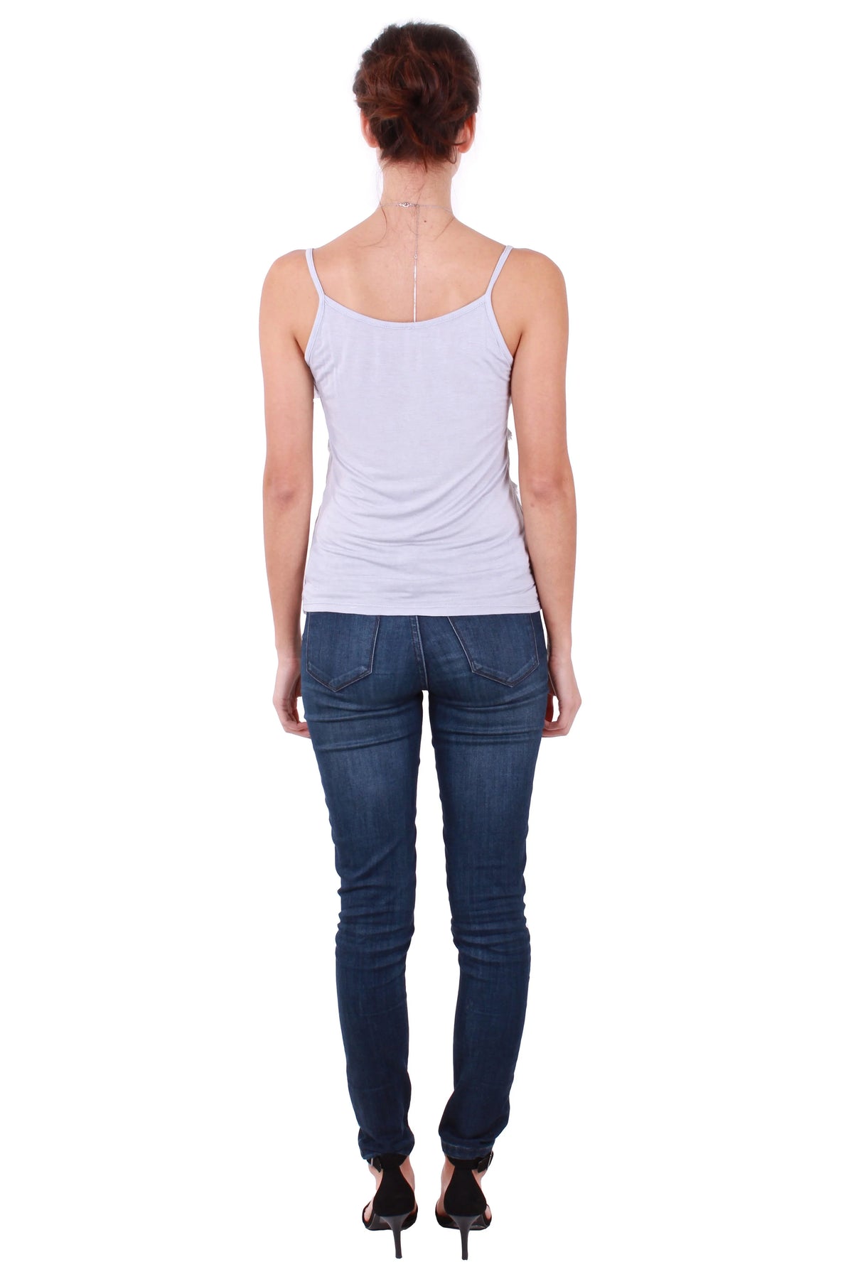 Pisa Spaghetti Strap Top - Gigi Moda - Made in Italy # 100% Silk, Blouse, free shipping, Made in Italy, one size, Silk, Sleeveless, summer, Top